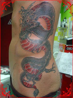 Tatoos Dragao Tatuado na Costela