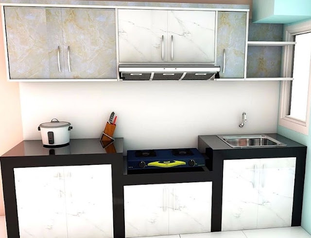 44 Model Lemari  Dapur  Minimalis  Modern dan Harga 