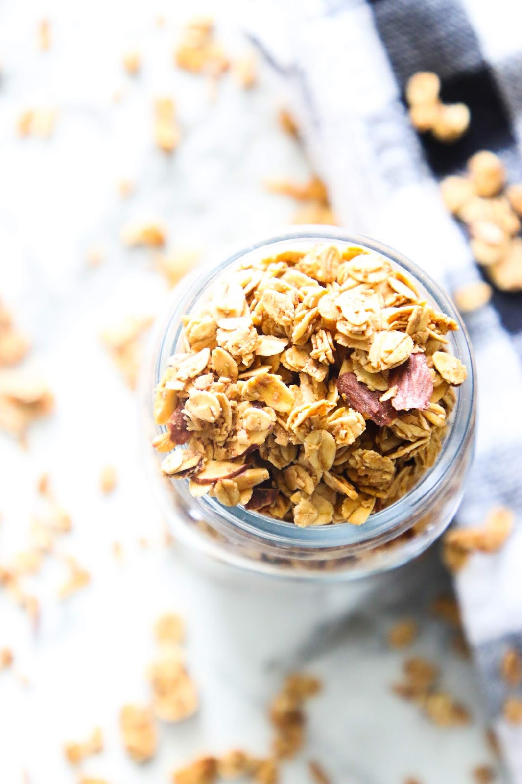 Easy granola recipe for yogurt. Chunky granola recipe. Crunchy granola recipe. Homemade granola clusters. Easy pantry recipes. Easy breakfast recipes. Best homemade granola recipe. Food storage recipes. Pandemic recipes. Easy shelf stable recipes. Simple breakfast ideas. How to use granola. #granola #breakfast #foodstorage #pantry #recipes #oats #oatmealrecipes