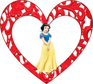 Snow White in Red  Toppers or Free Printables Labels.