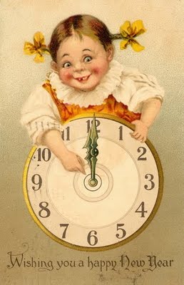 Antique Postcards on Homespun Hugs And Calico Kisses  Happy New Year