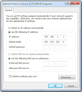 Setting Ip Pc1