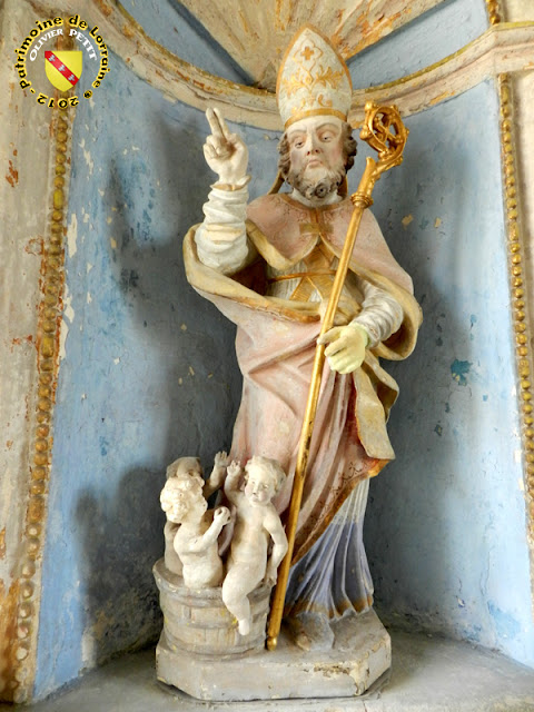Saint-Nicolas (XVIIIe siècle) - Statue en pierre - Église de Sepvigny (55)