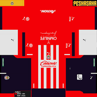 Kit de Chivas de Guadalajara para Efootball PES 2022