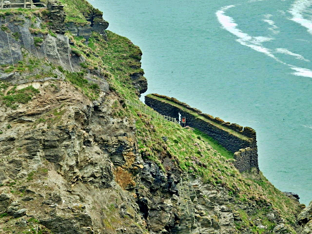 Looking across to parts of King Arthur's Tintagel Castle