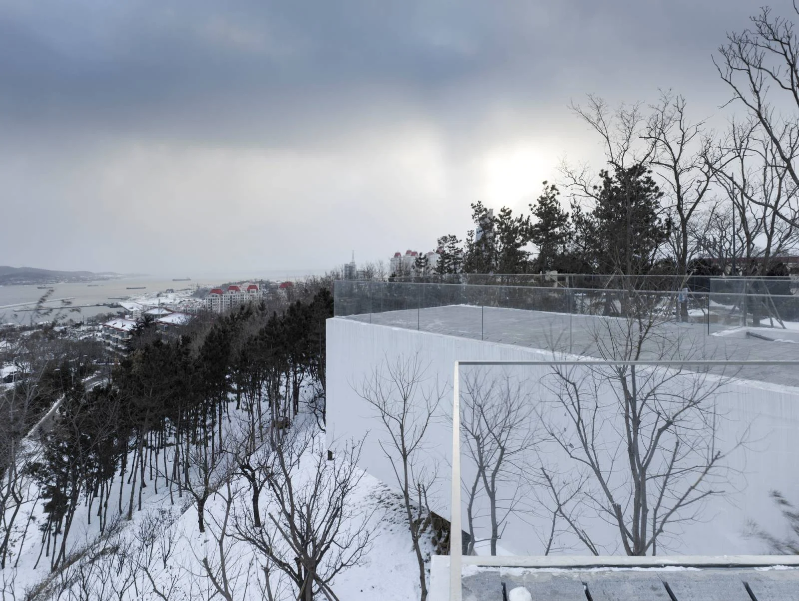 Viewing Pavilion on Hill by Tao Trace Architecture