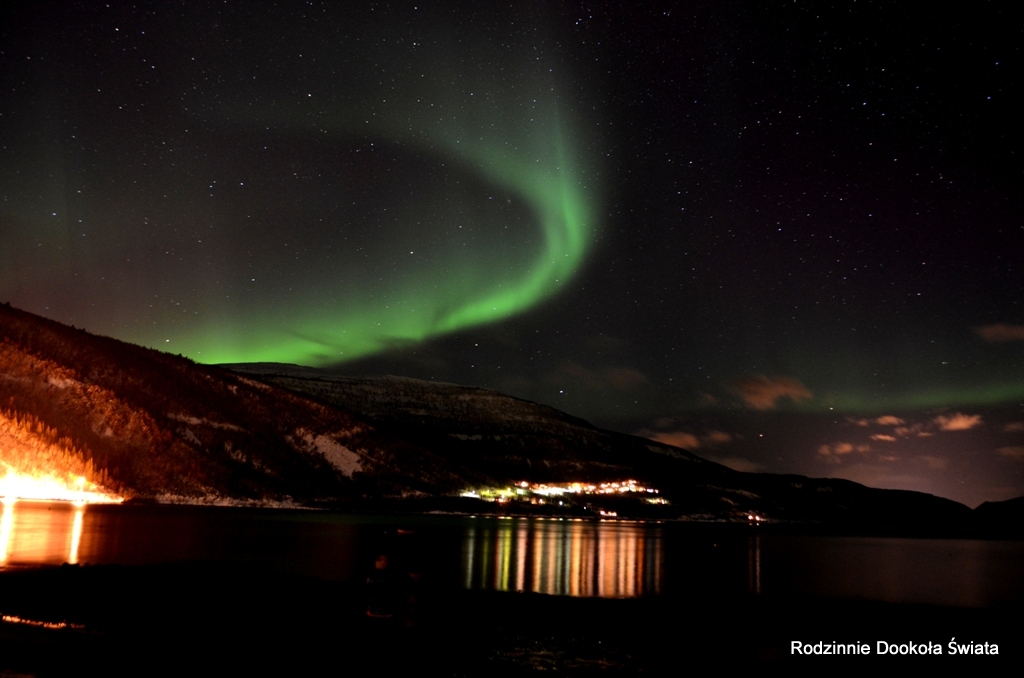 Zorza polarna w Norwegii