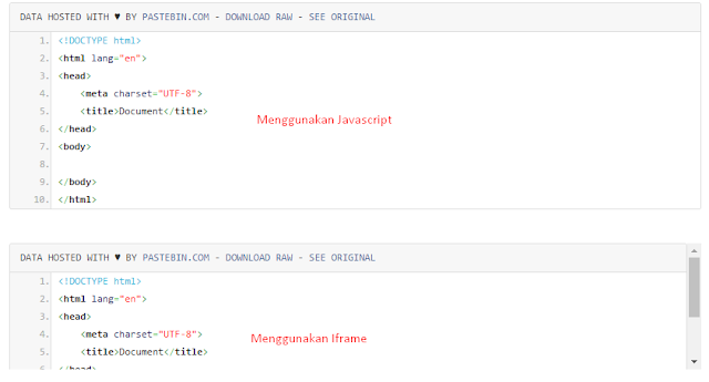 Cara Menaruh Kode HTML, Javascript, PHP, C++ dll di Blog