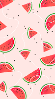 preppy pink watermelon wallpaper