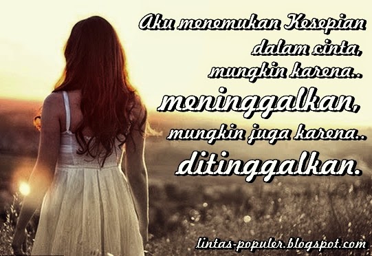 Gambar DP BBM Wanita Kesepian Galau Sendiri  Caption 