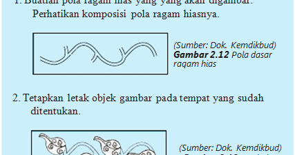 Teknik Menggambar Ragam  Hias 