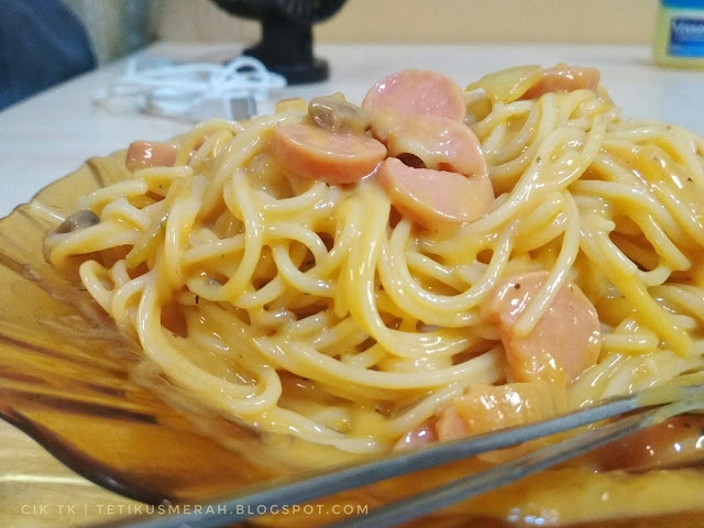 Spagetti Carbonara Salted Egg