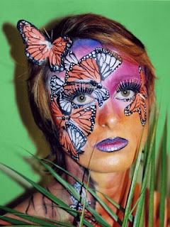 Butterfly Face Body Painting