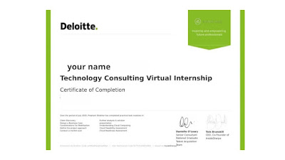 Deloitte virtual internship for college students and freshers best opportunity