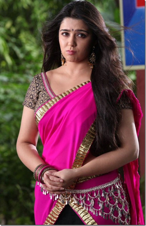 Beautiful Charmi Photos in Pink Langa Voni
