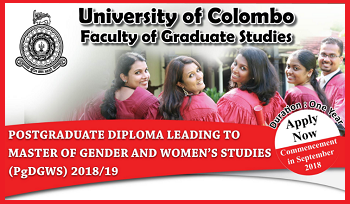 Postgraduate Diploma - Gender and Women's Studies - Colombo University