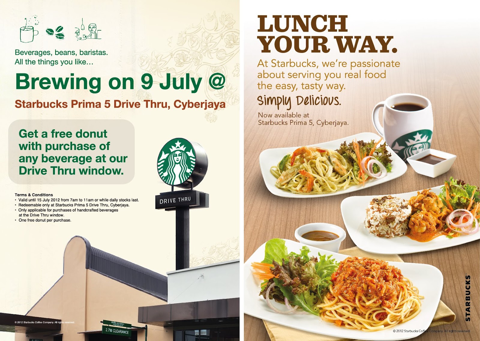 I Love Freebies Malaysia: Promotions > Starbucks Free Donut