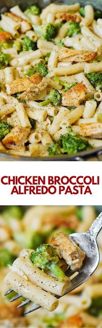 CHICKEN BROCCOLI ALFREDO PASTA