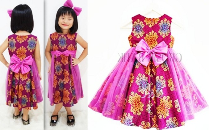 20 Model Baju  Batik  Anak  Perempuan Kreasi Baru Dengan 