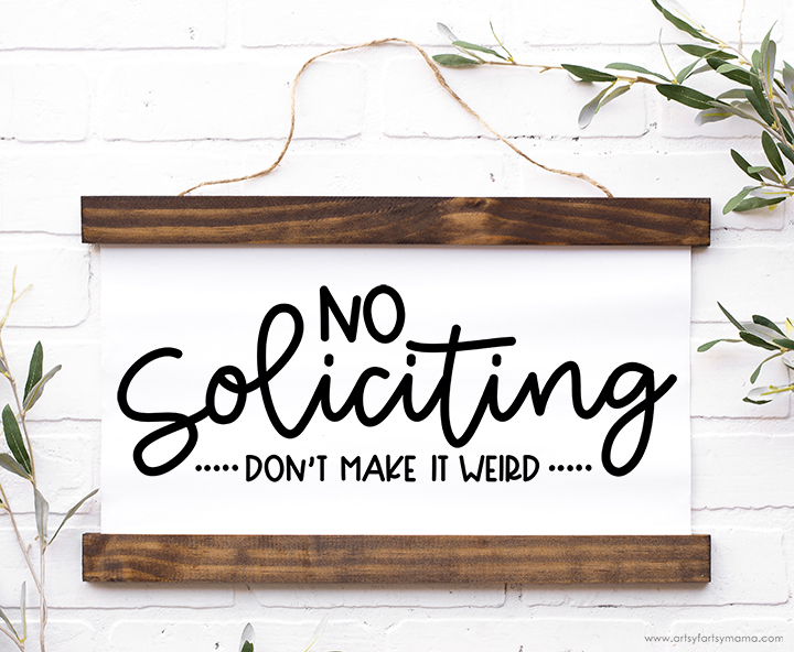 Free No Soliciting Cut File