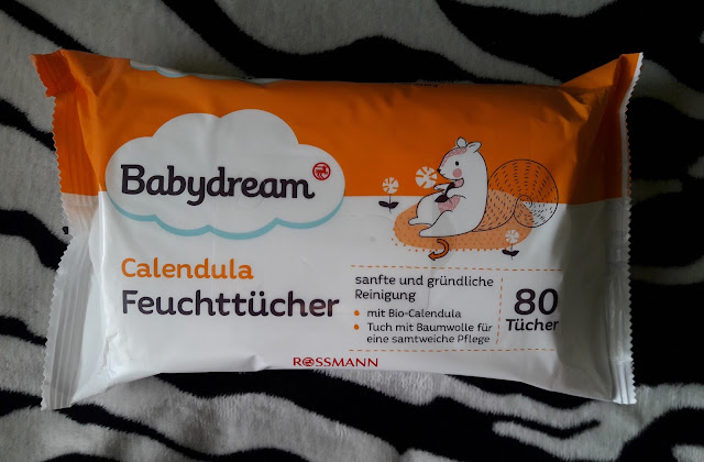 Babydream calendula nawilżane chusteczki pielęgnacyjne