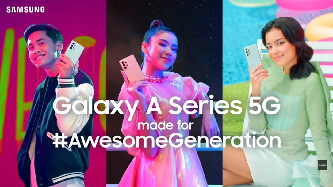 Iklan Samsung Galaxy A Series 5G AwesomeGeneration 2022 Bintang Emon Tiara Andini Eva Celia