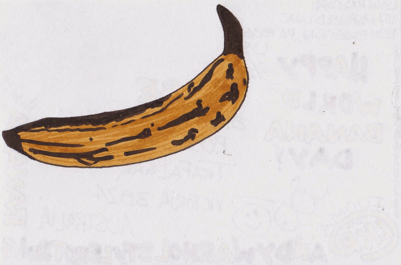 Mailart 365 230 365 239 365 The Andy Warhol Style Rotting Banana Series