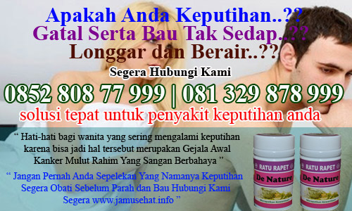 obat keputihan berbau dan berwarna