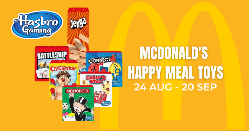 McDonald's Happy Meal Toys August and September : Hasbro Gaming