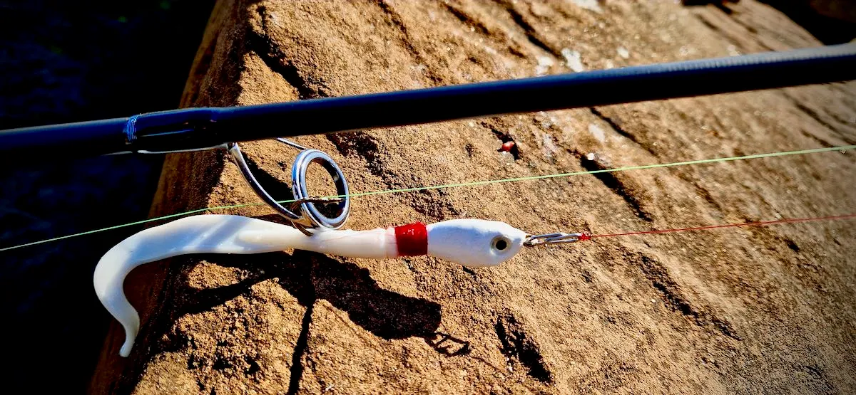 Photo of Northumberland Bass Addict - NBA Sandeel Shallow Runner White Flash.
