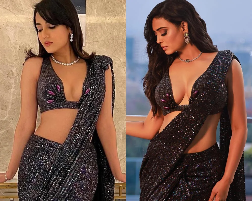 sonal chauhan shweta tiwari actress same saree