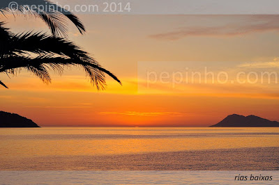 Atardecer nas Rías Baixas