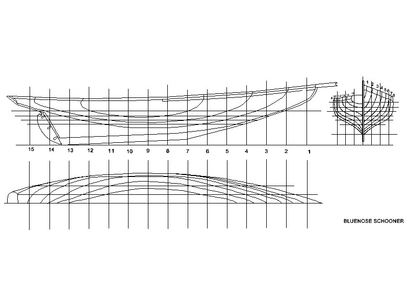 Wooden Model Builder: Bluenose Plans PDF