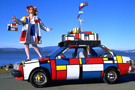 Mondrian Mobile by Emily Duffy - Art Car Central