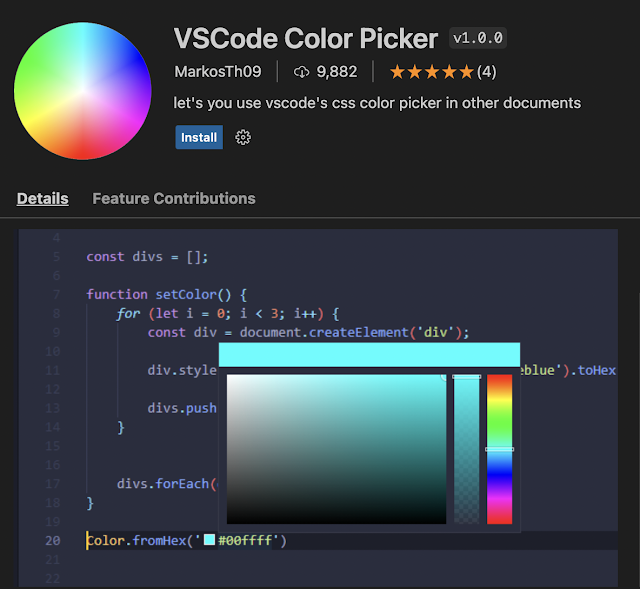 VSCode Color Picker
