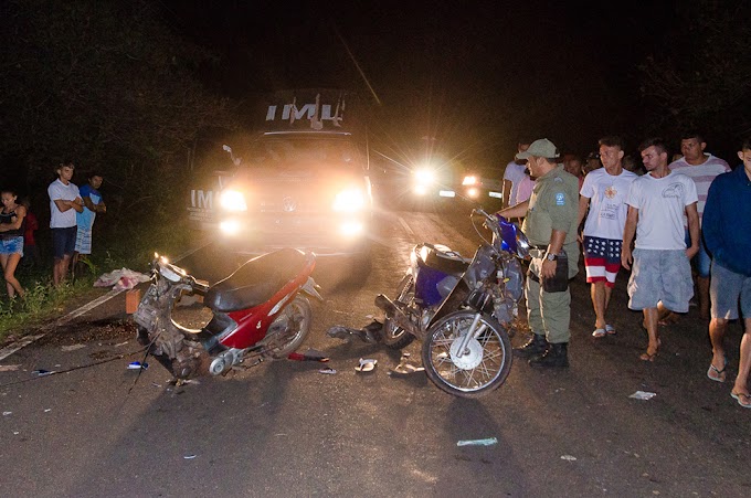 Colisão entre motos deixa um morto e dois feridos na PI-379 em Cocal dos Alves-PI