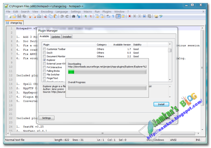 Duyệt file thư mục với Notepad++