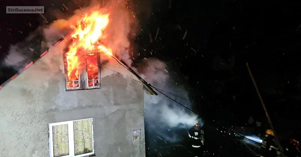 Incendiu la o locuință din Sărișoru Mare, izbucnit de la un coș de fum