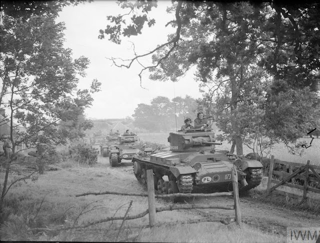 Valentine Mark III tank on maneuvers, 21 August 1941 worldwartwo.filminspector.com