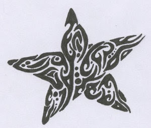 Tribal Star Tattoo Design