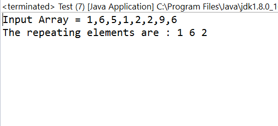 How to find duplicate elements in an array?