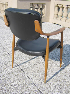 sedia design pelle, sedia design, sedia pelle, sedia con braccioli, sedia pelle noce