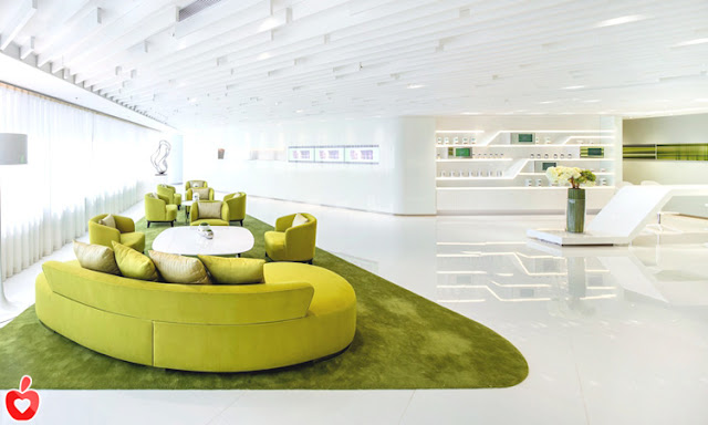 modern green office inspiration