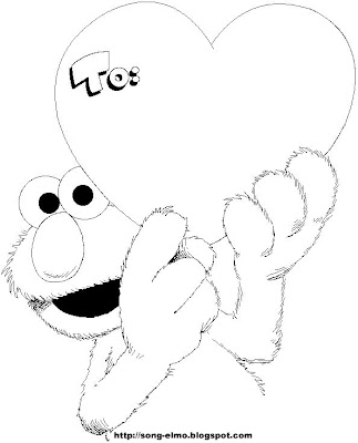 Elmo Coloring on Baby Elmo Coloring Pages