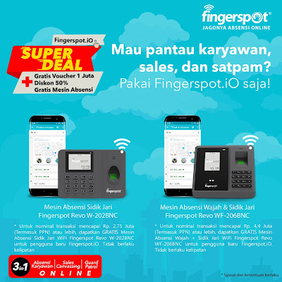 Promo Layanan Absensi Online Fingerspot.iO