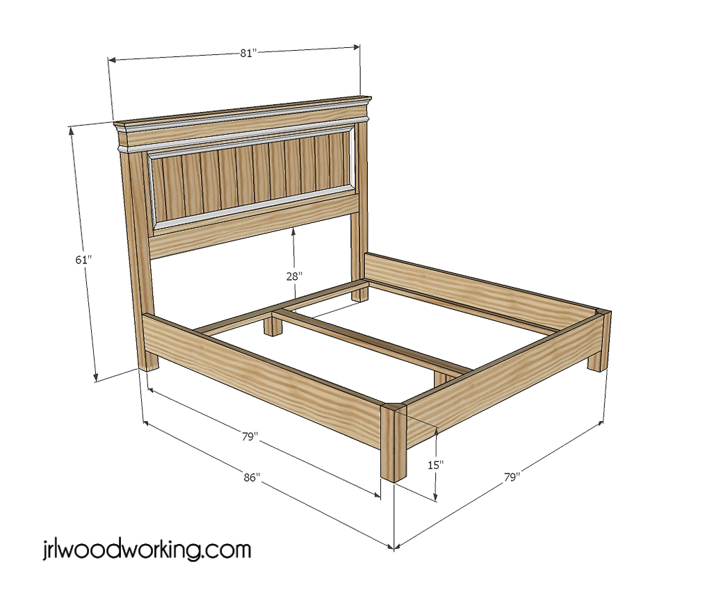 King bed plans woodworking free