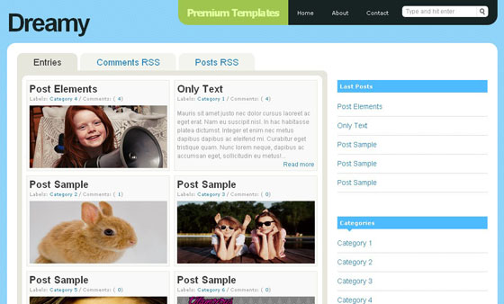 Free blogspot template