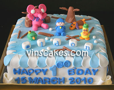 Pocoyo Birthday Party Supplies on Online Cakes Shop  Pocoyo And Friends For Eldon S 1st Birthday