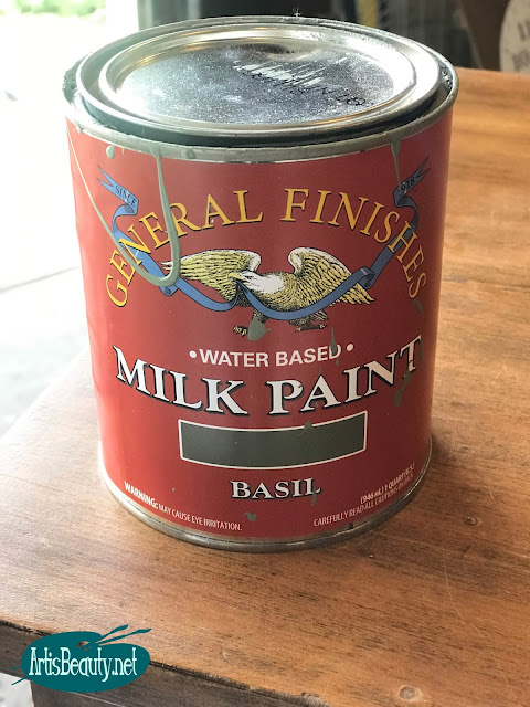 basil general finishes milk paint vintage dresser makeover before