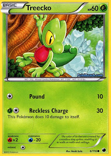 Treecko Plasma Freeze Pokemon Card